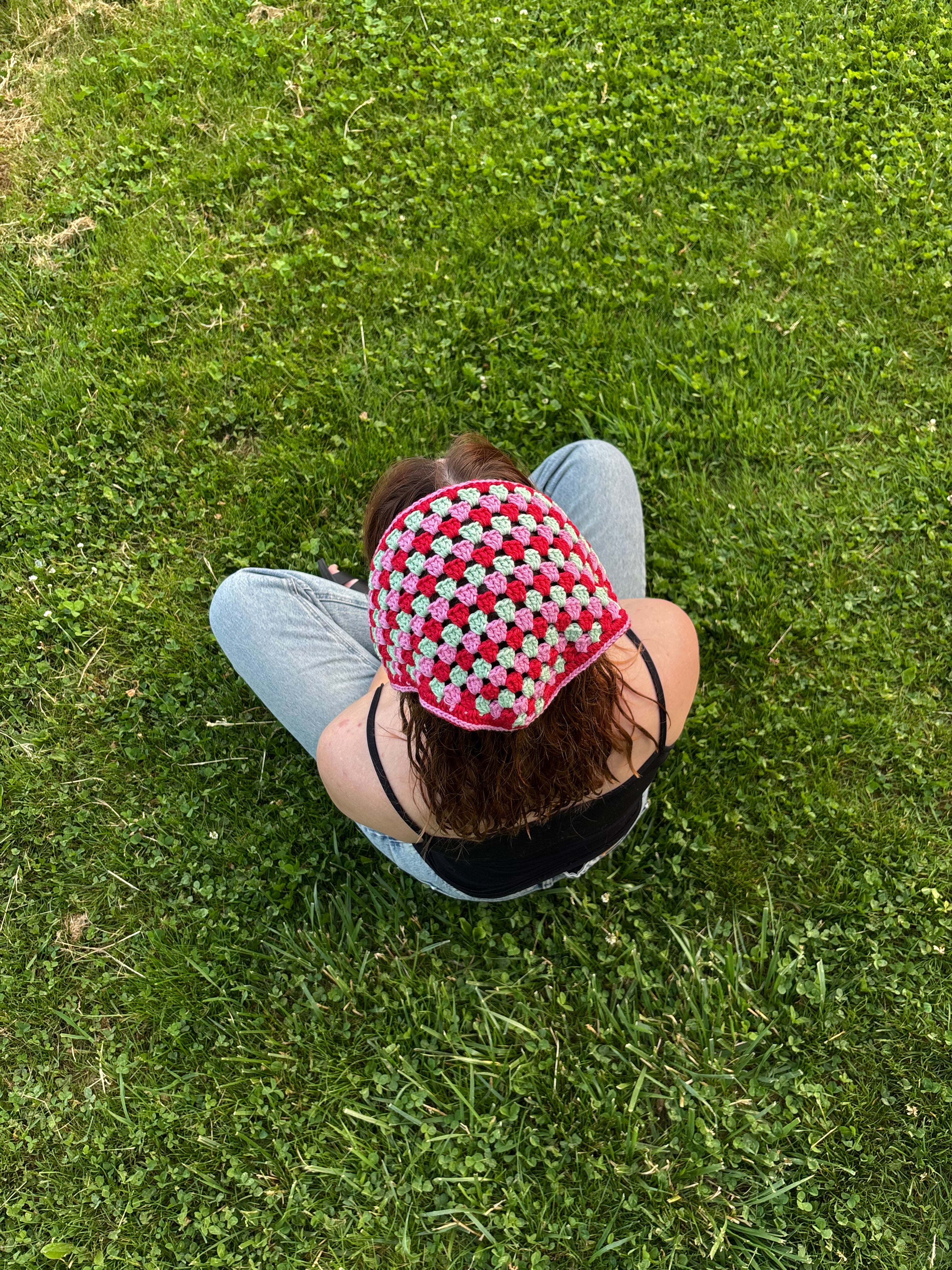 Bandana coloré en crochet