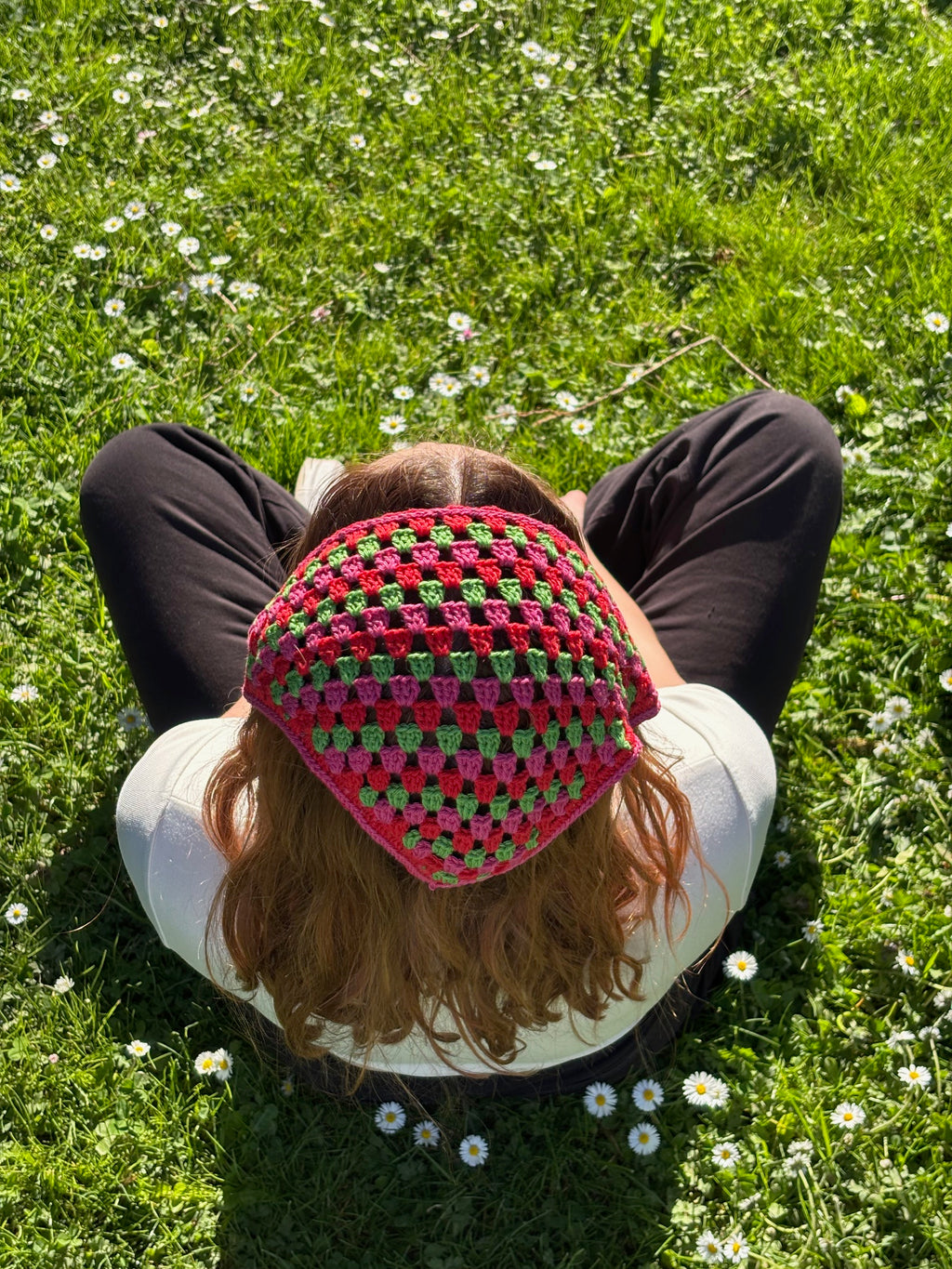 Bandana coloré en crochet